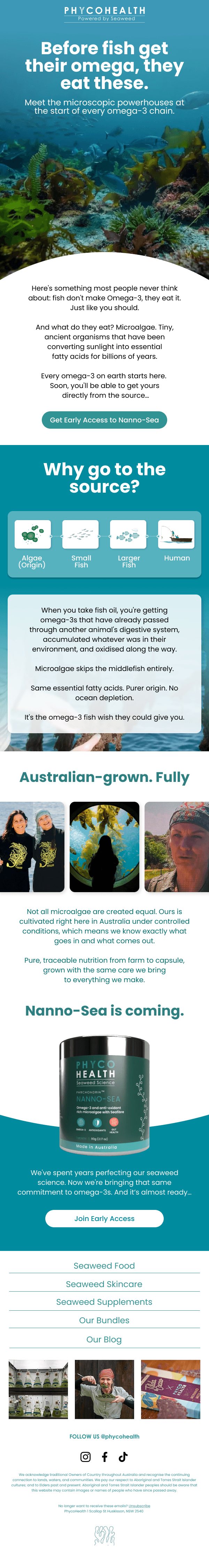NannoSea science-first teaser email