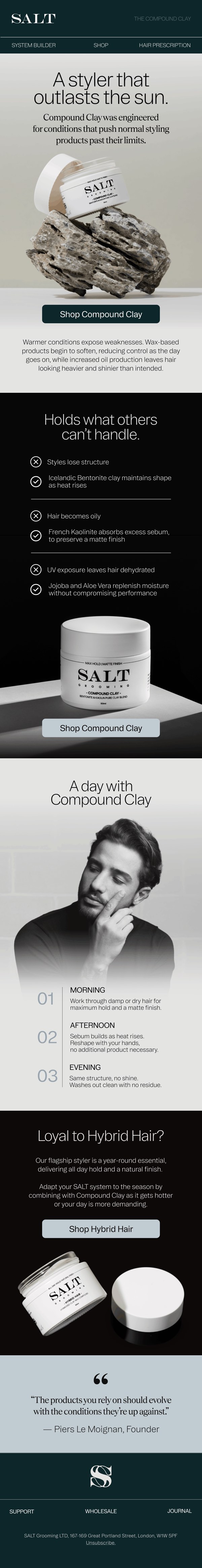 Salt Grooming Compound Clay styling email